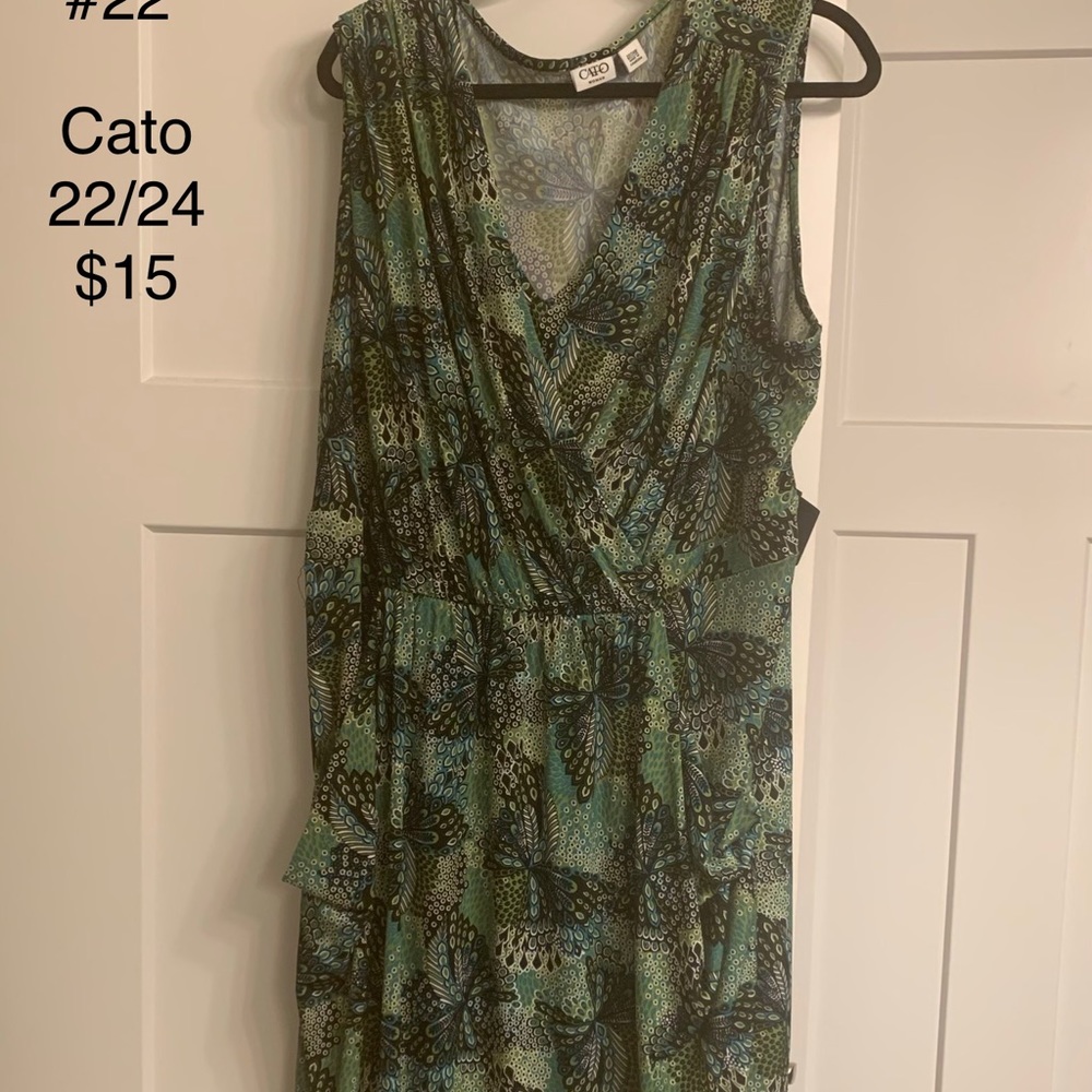 Multi colored sleeveless dress